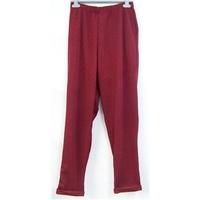 ASOS Enigma Red Trousers Size: 28\