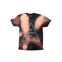 As Above So Below Bleach Wash Tee - Size: S