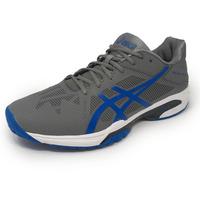 asics gel solution speed 3 mens tennis shoes greyblue 105 uk