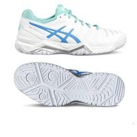 Asics Gel-Challenger 11 Ladies Tennis Shoes - White/Blue, 8 UK