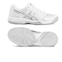 asics gel dedicate 5 mens tennis shoes whitesilver 95 uk