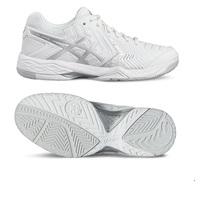 Asics Gel-Game 6 Mens Tennis Shoes - White/Silver, 9.5 UK