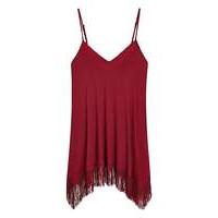 Asymmetric Fringe Top