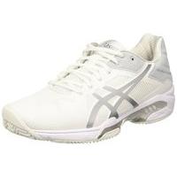 asics gel solution speed 3 mens tennis shoes whitesilver 95 uk