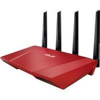 Asus RT-AC87U RED WLAN router 5 GHz, 2.4 GHz 2.4 Gbit/s
