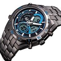 asj sport multiple digtal display date day alam waterproof lcd mens wr ...