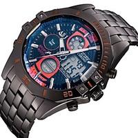 asj mens watch digtal display date day alam waterproof lcd chronograph ...