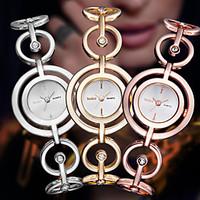 asj womens dress watch japanese quartz stainless steel alloy band bang ...