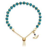 Astley Clarke Blue Apatite Super Kula Anchor Bracelet