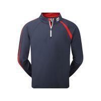 Asymmetric Chill-Out Pullover - Navy/Red