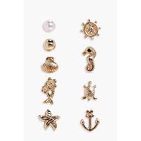 Assorted Nautical Earring Pack - multi