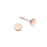 Astley Clarke Stilla Mini Disc 18ct Rose Gold Plate Stud Earrings