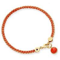 Astley Clarke Coral Woven Biography Bracelet