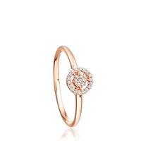 Astley Clarke 14ct Rose Gold Mini Diamond Icon Aura Ring