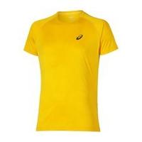 Asics Men\'s FujiTrail Graphic Running T-Shirt - Spectra Yellow Map - XL