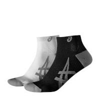 Asics Men\'s 2 Pack Lightweight Run Socks - White - S/UK 2-5