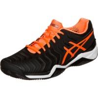 Asics Gel-Resolution 7 Clay black shocking orange/white