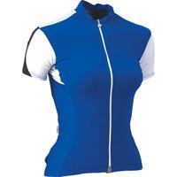 assos ss13 lady short sleeve jersey xl blue