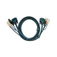 Aten 2L-7D03U DVI KVM Cable - DVI + USB + Audio for CS Series 3m