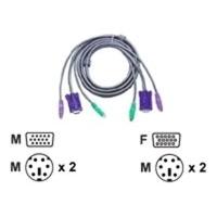 ATEN 2L-1001P/C Keyboard / video / mouse (KVM) cable 1.8m