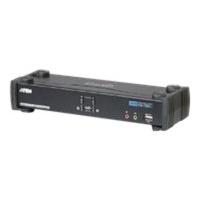 Aten 2 Port Dual-link Dvi / Usb 2.0 Kvmp Switch With Audio Support (2 Kvm Cables Included)