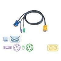 Aten 1.8m Aten 2L-5202P PS/2 KVM Cable PC TO HD SWITCH