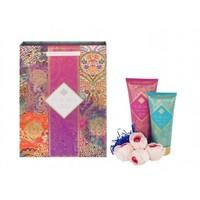 ATLAS SILKS Divine Collection 1 x 200ml Cleansing Shower Cream, 1 x 150ml Body Lotion, 4 x 5g Bathing Flowers