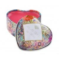 atlas silks lip gloss in heart shaped tin 14g in display tray