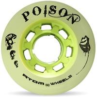 Atom Quad Derby Poison Slim 62mm Wheels 84A (4pk) - Natural Green