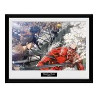 Attack on Titan Fight Scene - Framed Photographic - 16 Inch x 12 Inch