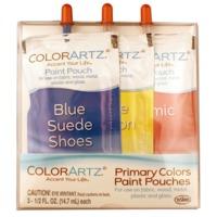 atomic blonde ambition blue suede shoes colorartz primary paint pouch