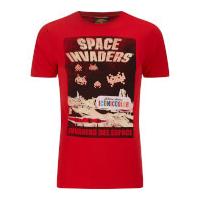 Atari Men\'s Space Invaders Del EAtari Space T-Shirt - Red - L