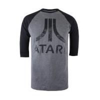 Atari Men\'s Logo Long Sleeve T-Shirt - Grey/Black - L