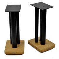 Atacama Moseco XL600 Medium Bamboo/ Satin Black Speaker Stands (Pair)