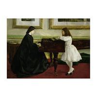 at the piano by james mcneill whistler