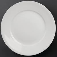 athena hotelware wide rimmed plates 280mm pack of 6