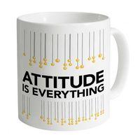 attitude is everything braille lanterns dark mug