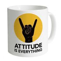 attitude is everything horns dark mug