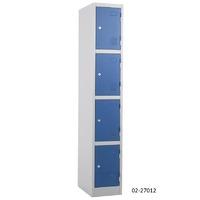 Atlas 4 door Locker - Grey Door with Key Lock 1800 x 300 x 300