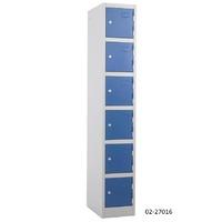 Atlas 6 door Locker - Grey Door with Key Lock 1800 x 300 x 300