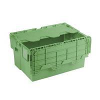 attached lid container 54l green 360330