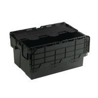 Attached Lid Container 54L Black 375814