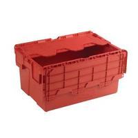 Attached Lid Container 54L Red 375816