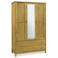 Atlanta Oak Triple Wardrobe