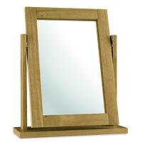 atlanta oak vanity mirror