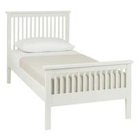 Atlanta White High Footend Bedstead (122cm - Small Double)