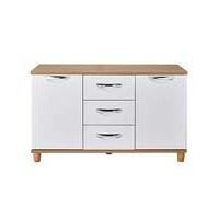 athens two door three drawer sideboard