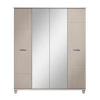 Athens 4 Door Wardrobe with Mirror