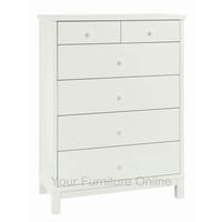 Atlanta White 2+4 Drawer Chest