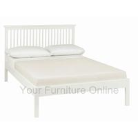 atlanta white low footend bedstead multiple sizes 150cm king size